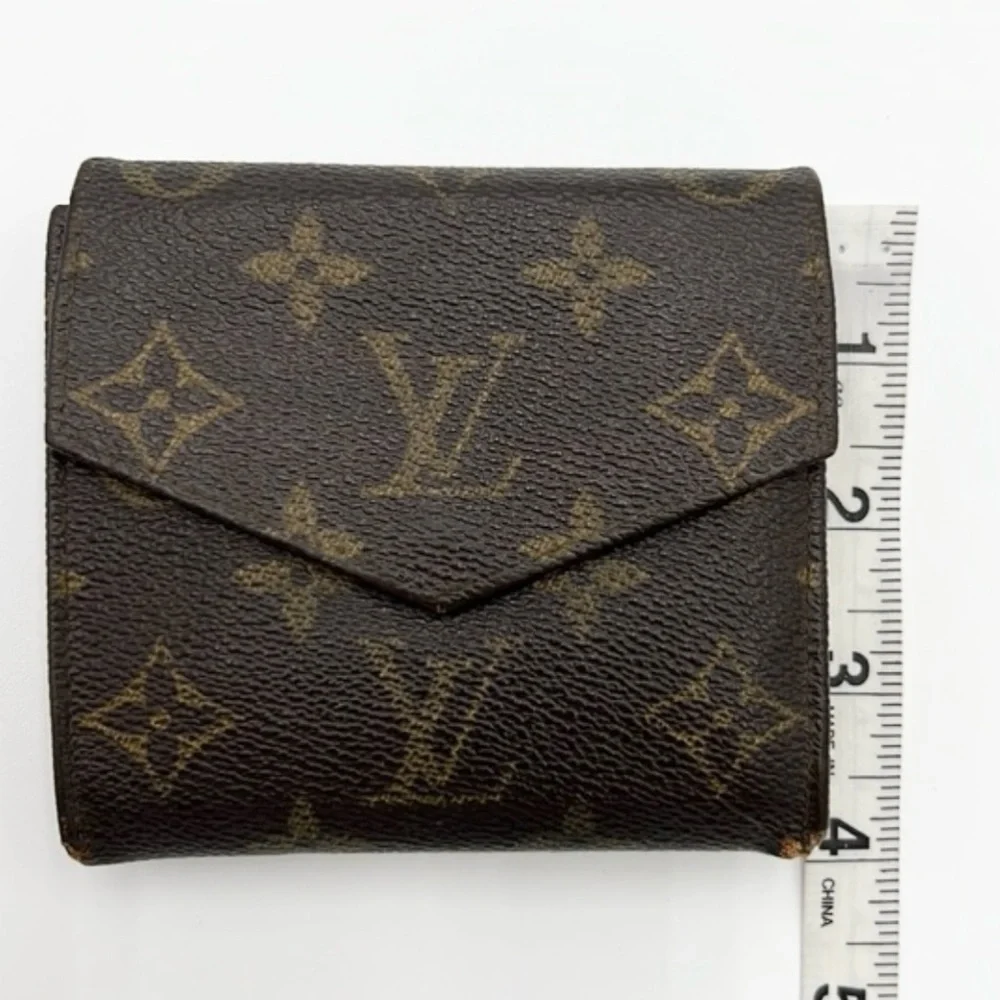 LOUIS VUITTON MONOGRAM ELISE DOUBLE SIDED SNAP WALLET